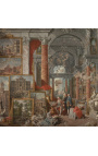 Schilderij "Galerie van uitzichten van moderne Rome" - Giovanni Paolo Panini