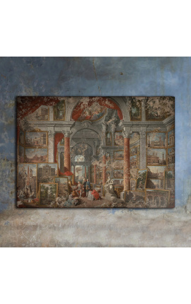 Målning "Galleri av utsikt över det moderna Rom" - Giovanni Paolo Panini