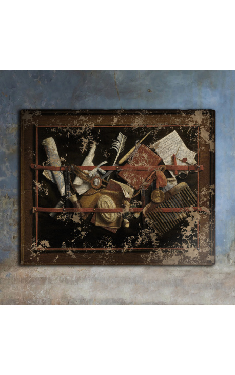 Malování "Trompe-l'oeil v mrtvém životě" - Samuel van Hoogstraten