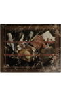 Картина "Натюрморт с книгами и земным шаром" - Ян Давидсун де Хем