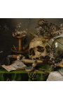 Pintura "Vanitas - Natura morta amb manuscrits i calavera" - Edwaert Collier
