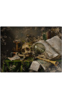 Painting "Vanitas - Still Life with Manuscripts and Skull" - Edwaert Collier