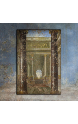 Pintura de "Perspectivas do Jardim" - Jacques Rousseau