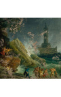 Malování "Bouře na pobřeží" - Claude Joseph Vernet