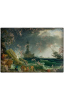Pintura "Storm on the Mediterranean Coast" - Claude Joseph Vernet