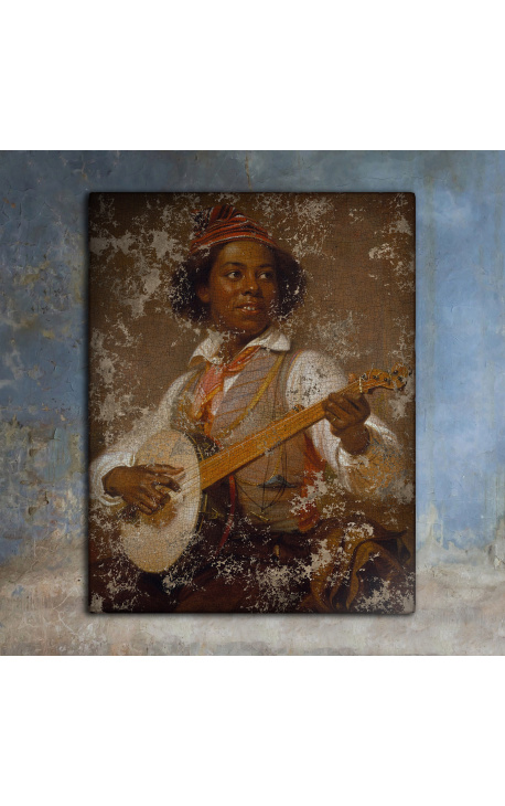 Malování "Hráč banjo" - William Sidney Mount