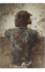 Pintura "Camponês Tatuado Japonês" - Kusakabe Kimbei