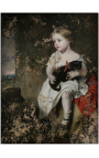 Pintura de retrato "O animal de estimação" - John Thomas Peele