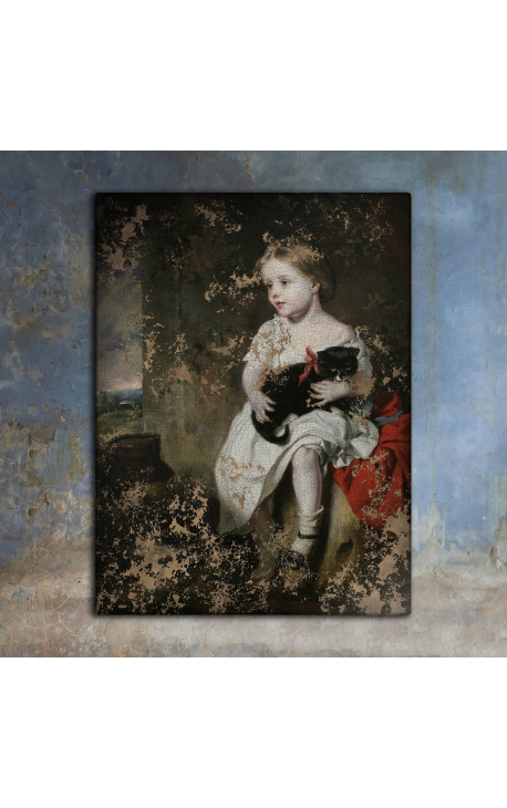 Tableau de portrait "L'animal de Compagnie" - John Thomas Peele