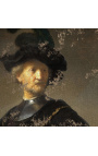 Portret malarstwa "Stary człowiek z łańcuchem złota" - Rembrandt