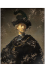 Pintura de retratos "El viejo con la cadena de oro" - Rembrandt