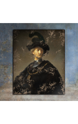 Pintura de retratos "El viejo con la cadena de oro" - Rembrandt