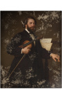 Portret schilderij "Joseph Joachim" - Van Eduard Bendemann