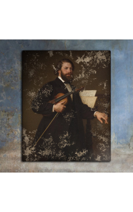 Portaattinen maalaus "Joosef Joachim" - Edvard Bendemann