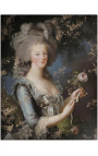 Tableau de portrait "Marie-Antoinette, Reine de France" - Elisabeth Vigee Le Brun