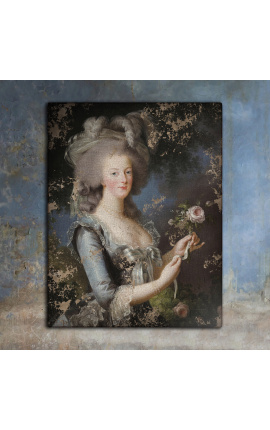 Pintura de retrato "Marie-Antoinette, Rainha da França" - Elisabeth Vigee Le Brun
