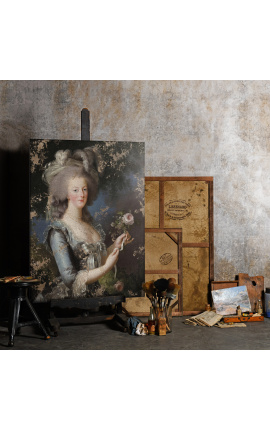 Pintura de retrato &quot;Marie-Antoinette, Rainha da França&quot; - Elisabeth Vigee Le Brun
