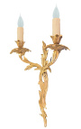 Vegglampe i bronse akantus blader Louis XV