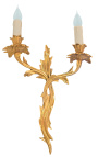 Vegglampe i bronse akantus blader Louis XV