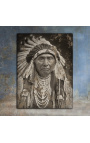 Pintura de retrato "Portrait of Chief Joseph" - E.S Curtis