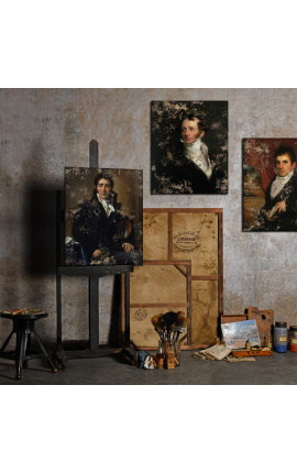 Pintura de retrato &quot;Retrato do Conde de Turenne&quot; - Jacques-Louis David