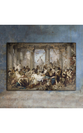 Painting "The Romans of Decadence" - Thomas Couture