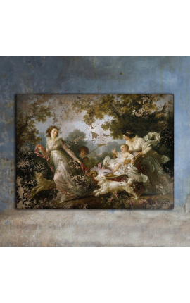 Maalaaminen "Paholainen lapsi" - Marguerite Gérard ja Jean-Mies Fragonard