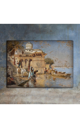 Quadro "Ao longo dos Ghats, em Mathura" - Edwin Lord Weeks