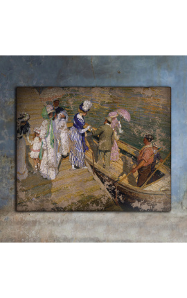 Painting "The Ferry" - E Phillips Fox