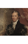 Portrait painting "Governor Enos T. Throop" - Ezra Ames