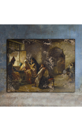 Quadro "Um jogo interessante" - Frederick Arthur Bridgman