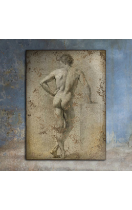 Malování "Study nahého muže" - A.R. Mengy