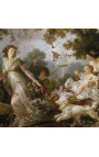 Maalaaminen "Paholainen lapsi" - Marguerite Gérard ja Jean-Mies Fragonard