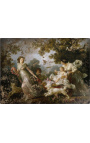 Maalaaminen "Paholainen lapsi" - Marguerite Gérard ja Jean-Mies Fragonard