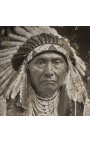 Pintura de retrato "Portrait of Chief Joseph" - E.S Curtis