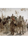 Slikanje "Romarji na poti v Meko" - Leon Belly