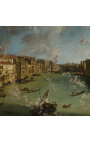 Картина "Канал Гранде на Палацо Балби" - Каналето