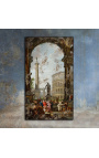 Malování "Filos Diogenes hodí svůj b" - Giovanni Paolo Pannini