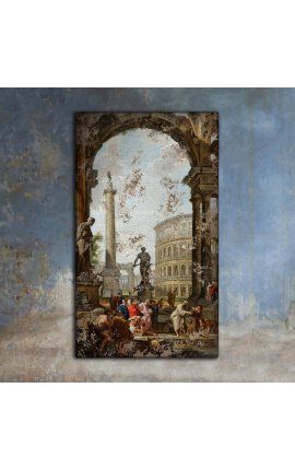 Schilderij "De filosoof Diogenes gooien zijn bowl" - Giovanni Paolo Pannini