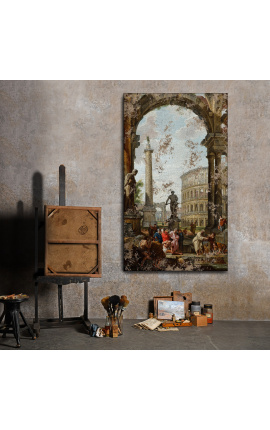 Slikanje &quot;Filozof Diogen vrže svojo skodelico&quot; - Giovanni Paolo Pannini