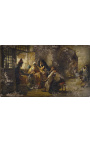 Maleri "Et interessant spil" - Frederik Arthur Bridgman