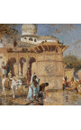 Pintura "Along the Ghats, em Mathura" - Edwin Lord Weeks