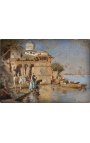 Pintura "Along the Ghats, en Mathura" - Edwin Lord Weeks