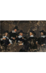 Maľovanie "Skupinová portrét regentov nemocnice sv. Alžbety v Haarle" - Frans Hals