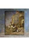 Pictură Vechiul albastru-moscheea din afara Delhiului - Edwin Lord săptămâni