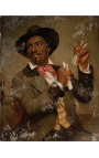 Pintura de retrato "The Bone Player" - William Sidney Mount