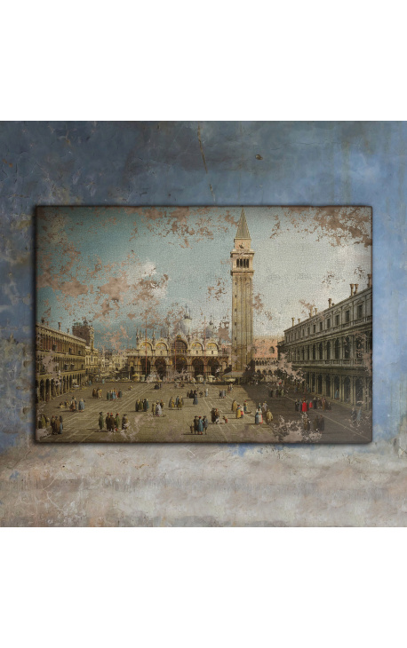 Maling "St Mark's Square, Venezia" - Canalett