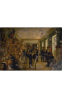 Painting "Exhibition in Warsaw in 1828" - Wincenty Kasprzycki