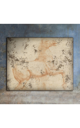 Картина "Этюд мраморного коня Квиринала" - Рафаэль