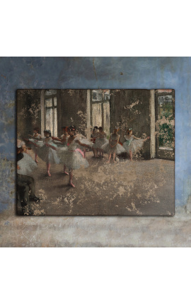 Maľovanie "Rehearsal" - Edgar Degas